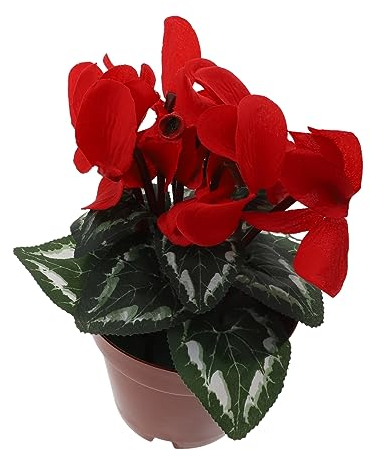 OUNONA Künstlicher Blumenbonsai Topfpflanze Imitat Aus Kunststoff Lebensechte Dekoration Für Wohnzimmer Büro Schlafzimmer Mit Topf
