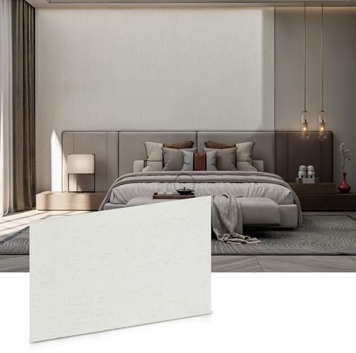DEKKOR Zement strukturierte 3D-Steinwandpaneele, Kunststeinplatten, Außen- und Innenwände, 6 Stück, 61 cm x 30,5 cm (weißes Travertin)