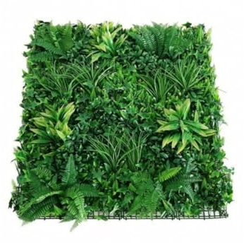 BIANCHERIAWEB Haie Murale Artificielle Décoration Intérieure Design Modèle Dahlia 50x50 Dahlia