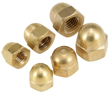 Kupfer-Eichel-Hutmutter, Messing-Hutmutter, Sechskant-Eichelmutter, Kuppelabdeckungen, Kupfer-Blindmuttern M3, M4, M5, M6, M8, M10, M12, M14, Abdeckung for dekorative Schraubkappe(M12)