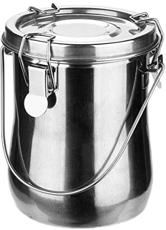 Jeorywoet Stainless Steel Painting Brush Washing Bucket, Artist Portable Painting Brush Washing Bucket Wash Pen Pot Steel Watercolor Oil Paint Brush Washer Art Supplies bucket brush