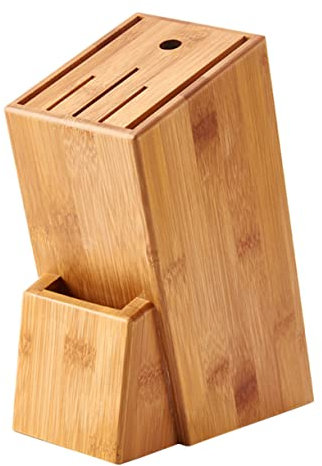 MAGICLULU Bloc De Rangement En Bambou Cuisine Étagère Cuisine Robuste Support Multifonction Pour Couteaux Et Ustensiles Rangement Pratique Pour Plan De Travail Essentiel