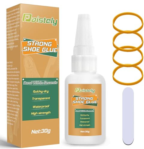 Shoe Sole Glue, Shoe Glue Sole Repair Waterproof, Quick Dry Shoes Repair Kit Soles and Heels for Boots, Sandals, Handbags, Sneakers, Dress Shoes, High heels, Leather, Handbags, etc. (30g)