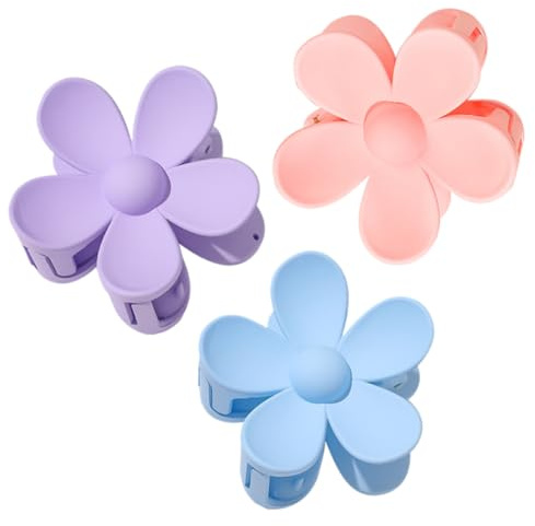 BESTYASH 3pezzi Fermaglio per Capelli Floreale Fermagli per Capelli Forma di Fiore