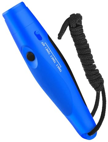 Flkiglm Elektrische Pfeife,3 Stufen Ton & Lautstärke | Tragbare Handpfeife mit Lanyard für Sport Hundetraining Outdoor Wander Camping