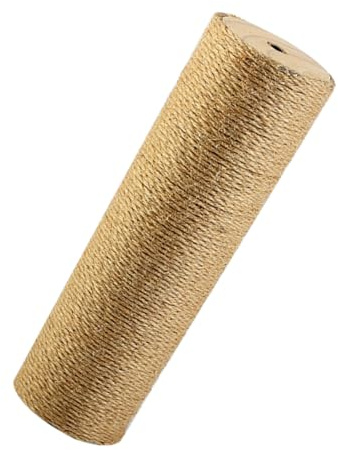 BESTonZON Rascador para Gatos de Cuerda y Madera, Poste Recto Resistente y Escalable, Accesorio Adecuado para Casas de Gatos y Árboles, Duradero y Funcional