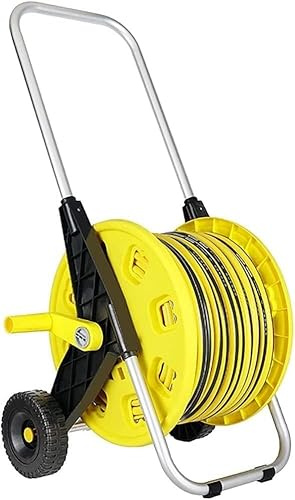Carrello avvolgitubo portatile da giardino con ruote per irrigazione facile prato e patio