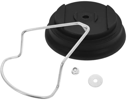 HOMSFOU Kit de 4 Accessoires de Rechange pour Coupe-bordures sans Fil Noir Rondelle, Écrou, Vis et Couvercle de Base Compatible Tondeuses à Gazon, Entretien Jardin et Installation Facile