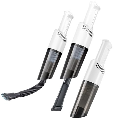 Akfldms Aspirateur à Main sans, 13800Pa D'Aspiration, Moteur de 58W, Rechargeable Type-C, Filtre HEPA sans Sac, pour, pour la Voiture, pour Le Canapé D'Hôtel.