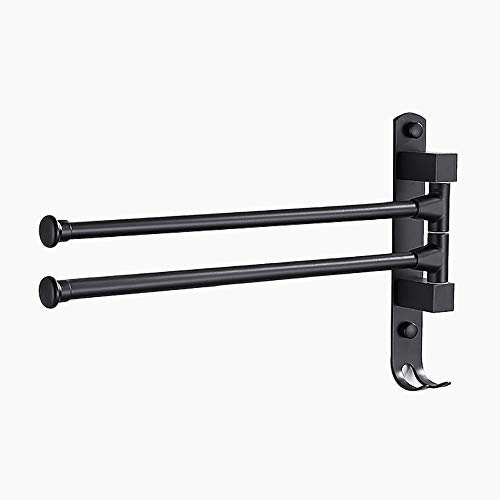 Wand montiert Handtuchständer Verstellbare Arme Handtuchstangen Edelstahl Handtuchhalter Regal Badezimmer-Zubehör Badetuchhalter