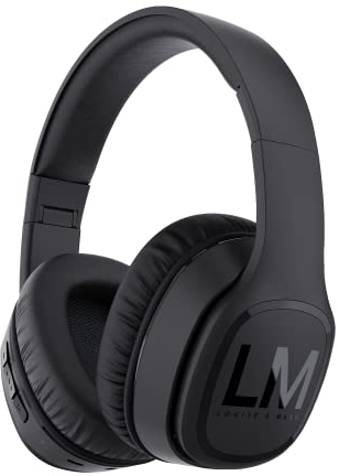 Louise&Mann Wireless Headphones Over Ear, Bluetooth Headphones 5.3, Foldable Lightweight with Soft Memory Foam Earmuffs, Built-in Mic with Wired Mode and Carry Case for Travel,Office,PC