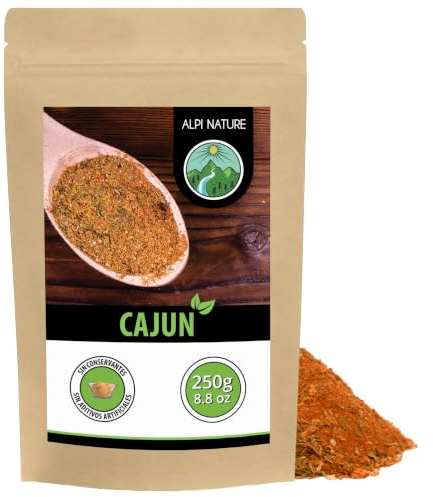 Alpi Nature Especias Cajún 250g, Cajun Seasoning, Mezcla de Especias Picante para Cocinar