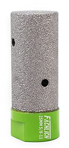 FACHLICH Diamond Finger Bit 25mm Granite Milling Bit 1 for Enlarging and Shaping or Round Bevel Existing Holes in Porcelain Hard Ceramic Granite and Marble