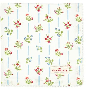 GreenGate Hannah Stoffserviette mit Spitze White 40 x 40 cm