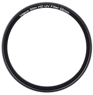 Vapco Filtro de lente de vidrio con protección UV de 39 mm para Canon, Nikon, Sony, Pentax, Olympus