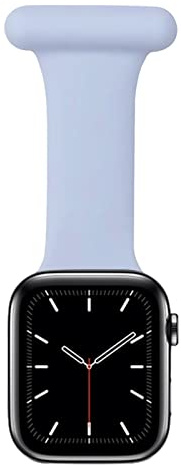 Krankenschwesteruhr-Brosche, weiches Silikon, kompatibel mit Apple Watch, 38 mm, 40 mm, 41 mm, 42 mm, 44 mm, 45 mm, 46 mm, 49 mm, Ersatzband