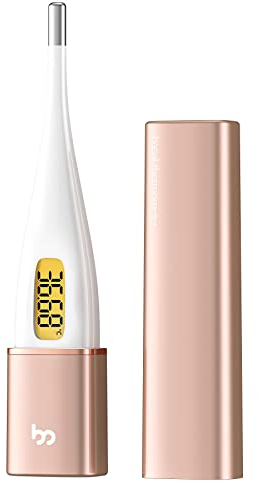 Femometer Vinca II Basalthermometer digitales Bluetooth Fruchtbarkeitsthermometer mit Intelligentes APP (iOS & Android) für Zykluskontrolle Eisprung, Golden