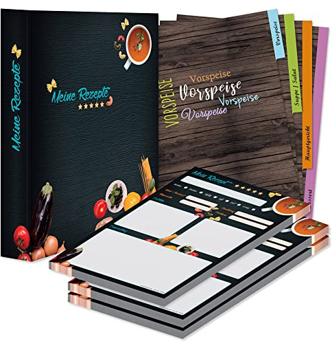 PRICARO Rezeptordner Komplett-Set Buon Appetito, A4, 8 teilig