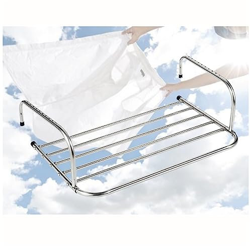 Wäschetrockner Edelstahl Stabiler Wäschetrockner Zum Einhängen für Drinnen Wäscheständer Zum Aufhängen Von Heizkörpern Und Balkon-Trockengestell Wandtrockner Heizkörpertrockner ( Size : 80*38*18cm )