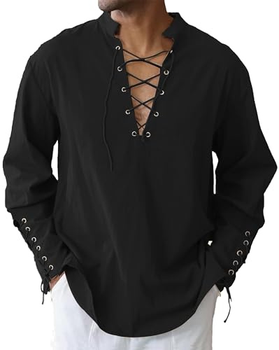 LVCBL Chemise Viking Homme Nior 3XL