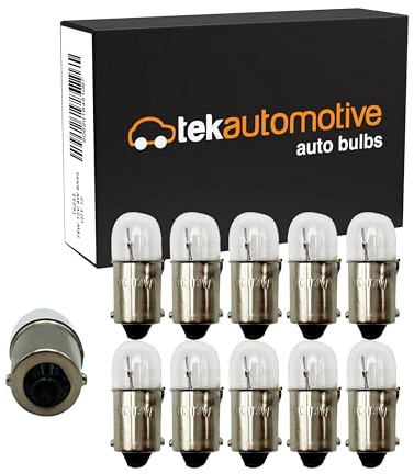 Tek Automotive BA9S Bulb 233 T4W Bulb 12V 4W E-Marked - 10 Pack