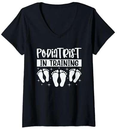 Podologe in Ausbildung Fußpflege Fußpfleger Fußpfleger T-Shirt mit V-Ausschnitt