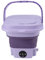 Machine à Laver Portable, Mini Laveuse, Mini Laveuse à Seau Pliable 11 L ABS PP Petite Laveuse Automatique avec Tuyau de Drainage pour Petits Objets RV Voyage Appartement (Prise