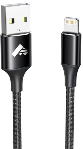 iPhone Ladekabel,Lightning Kabel 1M MFi Zertifiziert Ladekabel iPhone Schnellladekabel i Phone Kabel Nylon Fast USB Lightning Kabel für iPhone 14 13 12 11 Pro Max Mini XS XR X 8 7 6 6s Plus 5 SE, iPad