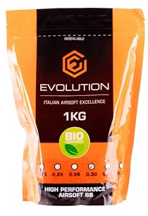 Evolution 6mm Bio Airsoft Kugeln 3330 Stück 0,30g Softairkugeln Airsoft BBS Airsoft Munition Softairmunition Softair Kugeln für Airsoft Waffe Airsoft Pistole Softairpistole Airsoft Gewehr…