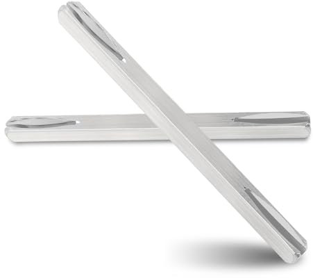 Beatific Pack of 2 Door Handle Spindle Rod, 8 mm x 80 mm Square Pin, Door Fitting, Square Pin, Galvanised Steel Replacement Square Pin, Fixing Pin, Door Handle, Steel Spindle Bar, Solid Steel