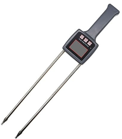 Misuratore di umidità, Misuratore Umidità Muri, TK100 Digital Grain Misuratore di umidità Mais Riso Soia Arachidi Sorgo Umidità del suolo Tester igrometro con misurazione Prob , per Parete, Legno, Int