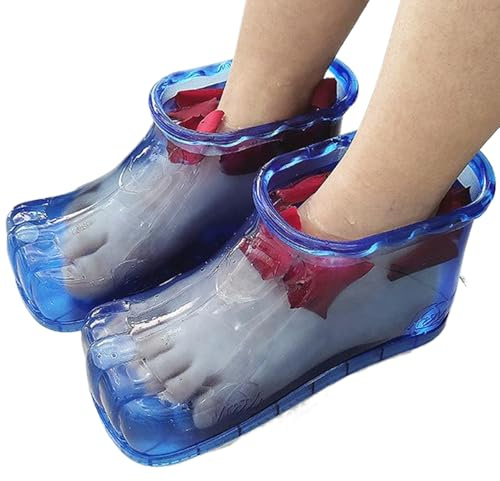 Chaussures de trempage à pied 1 paire massage thermique chaussures de bain à pied d'eau sauvegarde bassin du pied fuite ＆ chaussures de trempage de pied portables