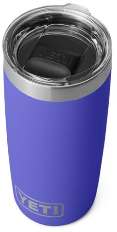 YETI Rambler Tumbler, Vaccum Insulated Stainless Steel Tumbler with Magslider Lid, Ultramarine Violet, 10 oz (295 ml)