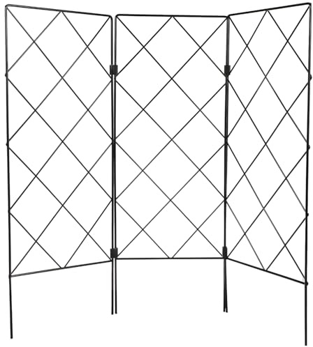 Toddmomy des Treillis De Jardin en Métal Pliables Multifonctionnels pour Les Plantes d'escalade La Clôture Métallique Support De Soutien en Treillis De Jardinage Support