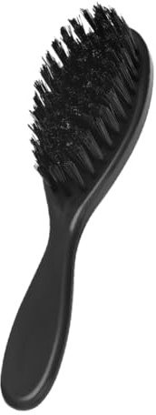 Veemoon Cepillo para Hombre con Diseño Ergonómico y Cerdas Suaves, Multifuncional para Limpieza y Alisado del Cabello y Vello Facial, Color Negro