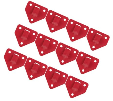 FUTUREORYY Fire Extinguisher Wall Bracket Wall Mounted Hook Fire Extinguisher Mounting Holder for Home Office Garage and Workshop Use 12 Pack 2.44 X 2.44 X 0.31 in