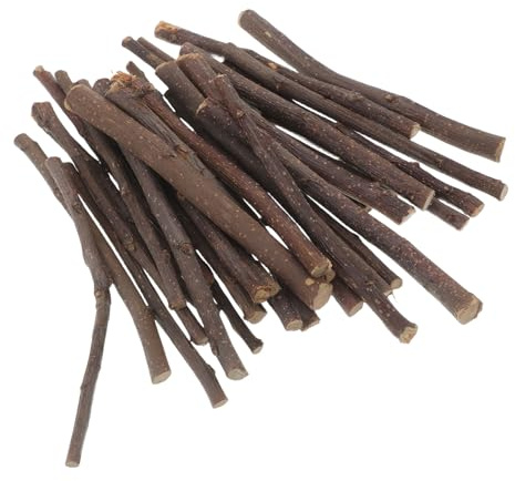 TOGEVAL Palitos de Madera Natural para Masticar Juguetes de Ramita para Pequeños Animales como Conejos Hámsters y Chinchillas Promueven Ejercicio Dental y Reducción de Estrés