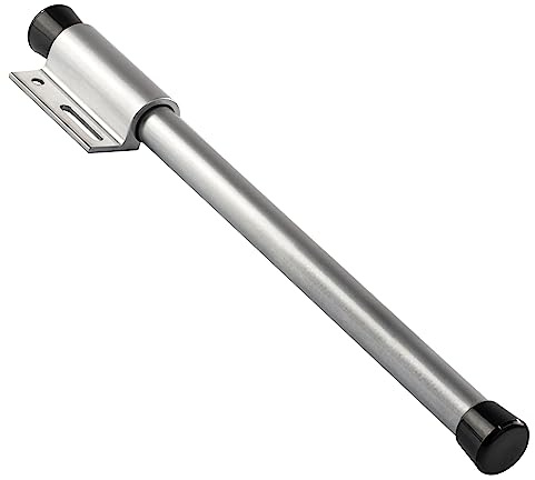 Gedotec Garderoben-Halter Aluminium Silber eloxiert - Kleiderbügel-Auszug ausziehbar Länge 225 mm - Fachboden-Kleiderlüfter zum Schrauben, Kleiderbügel-Auszug für Holzkästen