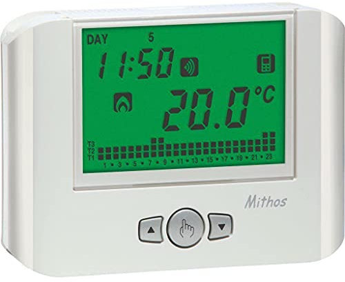 Vemer VE769100 Cronotermostato Mithos Color Wi-Fi da Parete a con Controllo Remoto Via App, 230 V, Bianco