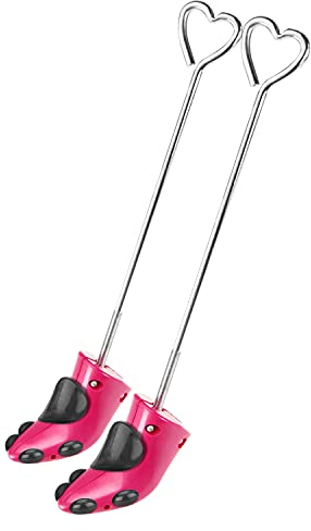 CuteHome 1 paio di barelle da barella per donna Shaper per stivali, tendiscarpe,regolabile larghezza delle Scarpe,EU Taglia 34-41,Rosso