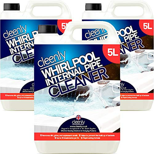 Cleenly Whirlpool Internal Pipe Cleaner - Removes Dirt, Grime,Oil & Odours from Hot Tub, Spa and Pool Pipework (15 Litres)