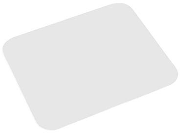 LaTienda23 Alfombrilla de Ratón Pequeña Extrafina para Computadora con Base Antideslizante en Silicona Ultradelgada Mousepad Rectangular (Blanca)