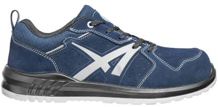Albatros Twister DY Navy Low arbetssko säkerhetssko S1P ESD SRC glasfiberlock halkfri metallfri unisex, marinblå, 38 EU