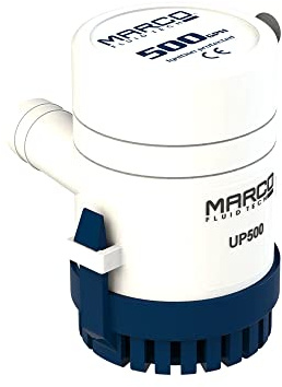 MARCO Pompa di sentina UP500 12V 32l/min, pompa di sentina prodotta in Italia