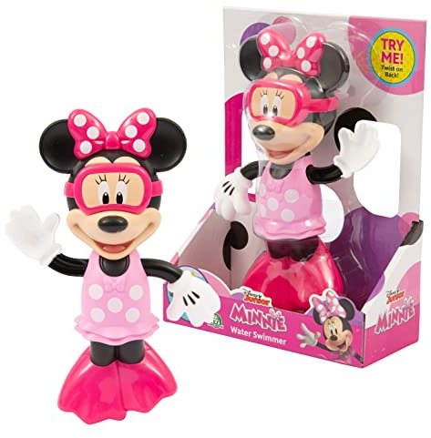Giochi Preziosi MICKEY&MINNIE Mimmi har en ny tidsfördriv: Simning. Bär kostymer, fenor och mask för att gå under vattnet, för barn från 3 år, Mcn32000