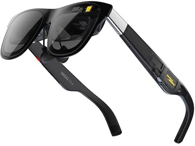 XREAL One AR Glasses with X1 Chip, Native 3 DoF, 147 50°FOV 120Hz HD Display, Renowned Audio, 3 Adjustable Lens Transparency, Smart Glasses for iPhone 16/15, Steam Deck, ROG, Mac, PC, Android & iOS