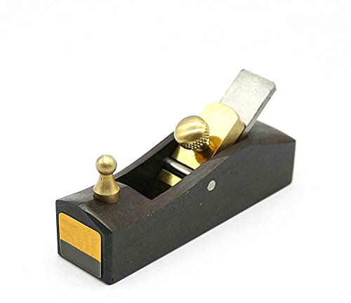Cepillo de carpintero,Cepillo plano manual Mini cepillos de mano for bricolaje, herramientas de carpintería de ébano for carpintería, juego de 5 piezas o 1 cepillo de mano(A)