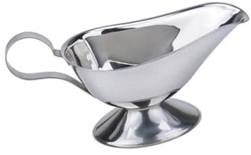 TOPPERFUN Stainless Steel Sauce Boat and Gravy Boat 5 Ounce Sauce Pourer for Kitchen Cooking and Serving