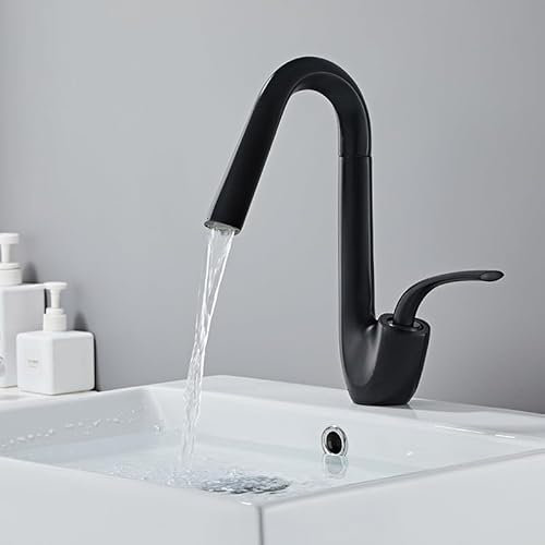 Minimalistischer weißer Vollkupfer-Badezimmer-Waschtischhahn mit heißem und kaltem Wasser – kreatives Design für Unterbauwaschbecken