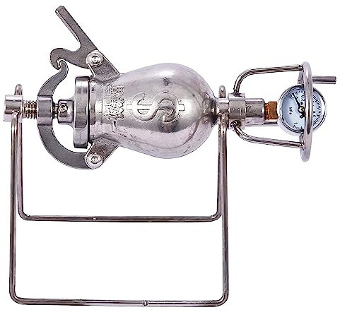 Popcorn Machine Hot Air Popcorn Popper, 100ML Mini Popcorn Maker with Support Frame, Chinese Traditional Old-Fashioned Popcorn Machine, Halloween, Christmas, New Year Gifts